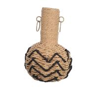 POPETPOP Vase Corde Tressée Main Papier et Support pour Fleurs Séchées et Artificielles Décoration pour Table à Manger et Hôtel