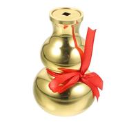POPETPOP Vase Cuivre Miniature Gourde Vintage Petit Vase pour Décoration Bureau Ornement Feng Shui Élégant Accessoire Décoratif Table Style Aléatoire
