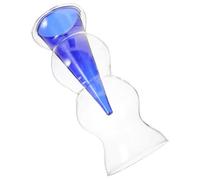 POPETPOP Vase en Verre Double Terrariums Vase Urne De Décoration De Verte Grand pour Fleurs Pot De Fleurs s Cylindriques Bleu Décor Rétro Pots De Plantes