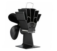 POPETPOP Ventilateur de Poêle à Granulés Auto Alimenté Ventilateur Thermique Silencieux pour Augmenter Efficacité de Chauffage de Votre Cheminée ou Poêle