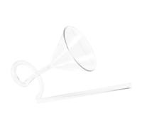 POPETPOP Verre à Vin Verre Transparent avec Paille Spirale Intégrée Tasse Cocktail Créative Longue Queue pour Boissons Froides et Chaudes pour Barbecue et Usage Quotidien