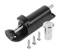 POPETPOP Verrou à Ressort Automatique de Zinc Loqueteau Coulissant pour Portes et Fenêtres Goupille de Serrure Résistante Antirouille Pour Portails Portes et Coulissantes Noir Petit