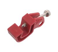 POPETPOP Verrou de Disjoncteur Rouge en Plastique Technique et Métal, Compatible Panneaux Électriques, pour Maintenance en Milieu Industriel, Dimensions 5,5x4x2cm