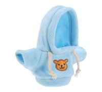 POPETPOP Vêtement pour Poupée Sweat-Shirt Bleu pour Ours Peluche Costume Doux et Mignon pour Décoration Tissu Confortable et Facile à Enfiler Accessoire Personnalisé pour Petites Poupées