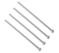 POPETPOP Vis de Réglage de Potence de Vélo M6x150mm, Lot de 4 Boulons Filetés en Acier Inoxydable, Fixation Résistante la Corrosion pour Rehausseur de Guidon VTT, Rallonge de Potence