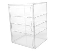 POPETPOP Vitrine de Boulangerie Transparente Réglables Support Pâtisseries pour Comptoir Cuisine Boîte de Rangement Claire pour Gâteaux et Desserts