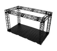 POPETPOP Vitrine pour Figurines Miniatures sans Éclairage Socle de Diorama Modulable pour Plateforme d'Affichage de Collection Présentoir Bureau pour Maquettes et Poupées Socle