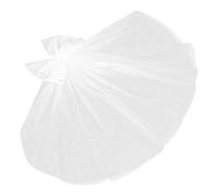POPETPOP Voile pour Chien, Voile à Nœud pour Chien, Fixation Peigne, Polyester, Blanc, pour Mariages et Séances Photo, Petits Animaux