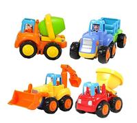 POPETPOP Voiture Camion Benne Verte pour Garçon Fille Modèle à Traction Éducatif Précoce sans Batterie et Coloré pour Garçons et Filles