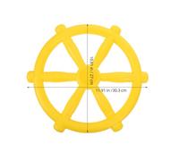 POPETPOP Volant de Bateau Pirate Plastique Jaune pour Aire de Jeux Extérieure Accessoire Volant Simulation pour Balançoire et Cabane Garçon Fille Installation Facile et Résistante Aux