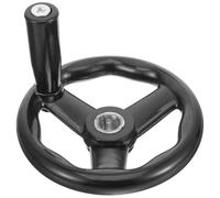 POPETPOP Volant de Fraisage à Trois Rayons en Bakélite 12x125 Mm, Manivelle Rotative Amovible Antidérapante pour Machine-outil, Roue à Main de Tour Industrielle Adaptée au Fraisage