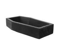 POPETPOP Wood Coffin Serving Tray Halloween Party Platter Rustic Wooden Food Board For Cheese Fruit Vegetables Snacks