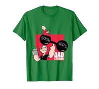 Popeye Dad Strong Fête des Pères - Cadeau pour Papa T-Shirt, Homme, Vert Kelly, 3XL