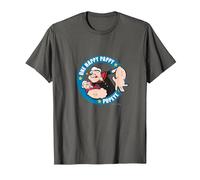 Popeye « One Happy Pappy » Cadeau pour la fête des pères T-Shirt, Homme, Asphalte, S