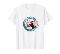 Popeye « One Happy Pappy » Cadeau pour la fête des pères T-Shirt, Homme, Blanc, S