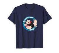 Popeye « One Happy Pappy » Cadeau pour la fête des pères T-Shirt, Homme, Bleu Marine, S