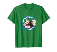 Popeye « One Happy Pappy » Cadeau pour la fête des pères T-Shirt, Homme, Vert Kelly, XXL