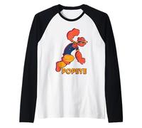 Popeye The Sailor Man, Bande dessinée Pop Art rétro Manche Raglan