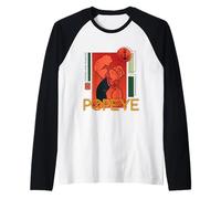 Popeye The Sailor Man, Bande dessinée rétro Forte et intrépide Manche Raglan