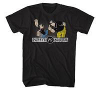 Popeye The Sailor Man Cartoon Popeye VS Brutus Right Here Men's T Shirt BlackM