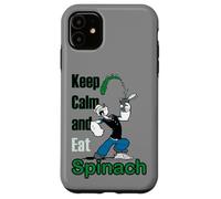 Popeye The Sailor Man Keep Calm & Eat Spinach Bande dessinée rétro Coque pour iPhone 11