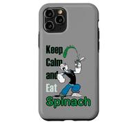 Popeye The Sailor Man Keep Calm & Eat Spinach Bande dessinée rétro Coque pour iPhone 11 Pro
