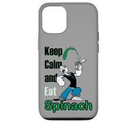 Popeye The Sailor Man Keep Calm & Eat Spinach Bande dessinée rétro Coque pour iPhone 12/12 Pro