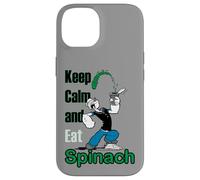 Popeye The Sailor Man Keep Calm & Eat Spinach Bande dessinée rétro Coque pour iPhone 14