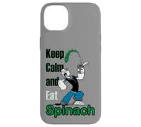 Popeye The Sailor Man Keep Calm & Eat Spinach Bande dessinée rétro Coque pour iPhone 14 Plus