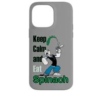 Popeye The Sailor Man Keep Calm & Eat Spinach Bande dessinée rétro Coque pour iPhone 14 Pro Max