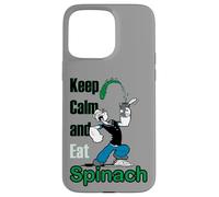 Popeye The Sailor Man Keep Calm & Eat Spinach Bande dessinée rétro Coque pour iPhone 15 Pro Max
