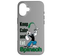 Popeye The Sailor Man Keep Calm & Eat Spinach Bande dessinée rétro Coque pour iPhone 16