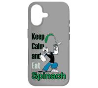Popeye The Sailor Man Keep Calm & Eat Spinach Bande dessinée rétro Coque pour iPhone 17