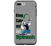Popeye The Sailor Man Keep Calm & Eat Spinach Bande dessinée rétro Coque pour iPhone 7 Plus/8 Plus
