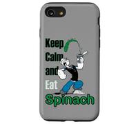 Popeye The Sailor Man Keep Calm & Eat Spinach Bande dessinée rétro Coque pour iPhone SE (2020) / 7/8