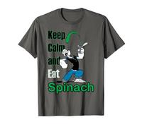 Popeye The Sailor Man Keep Calm & Eat Spinach Bande dessinée rétro T-Shirt