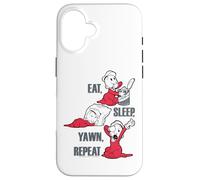 Popeye The Sailor Man Swee'Pea Eat Sleep Yawn Repeat Coque pour iPhone 16