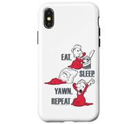 Popeye The Sailor Man Swee'Pea Eat Sleep Yawn Repeat Coque pour iPhone X/XS