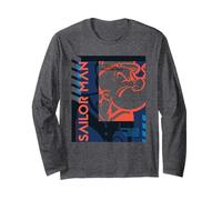 Popeye The Sailor Man Tried and True Pop Art Bande dessinée rétro Manche Longue