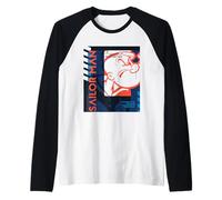 Popeye The Sailor Man Tried and True Pop Art Bande dessinée rétro Manche Raglan