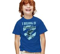 Popfunk Harry Potter I Belong in Ravenclaw T-Shirt pour Enfant, Bleu Roi, 9-11 Ans