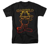 popfunk Hotshot Garfield Unisex T Shirt, Black, Noir, XXL Mixte