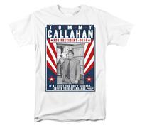 popfunk Tommy Boy Callahan for President 2024 Lower Your Standards Unisex T Shirt, White, Blanc, XXL Mixte