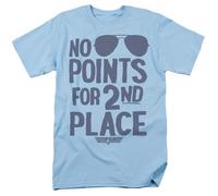popfunk Top Gun The Slider Unisex T Shirt, Light Blue, Bleu Clair, XL Mixte