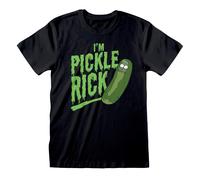 Popgear Men's Rick & Morty I'm Pickle Rick T-Shirt Black Fashion XL Black