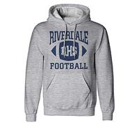 Popgear Riverdale RHS FuBall Herren Kapuzenpulli Heather Grey L | S-XXL, Netflix Geschenke, Archie Comics, Adult T-Shirt, Geburtstag Geschenk-Idee