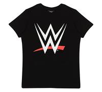 Popgear WWE Logo Boys T-Shirt Black Tendance, Noir, 8-9 Ans Fille