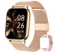 Popglory Montre Connectée Femme Homme avec Appel Bluetooth, 1,85'' Sport Smartwatch Moniteur de Fréquence Cardiaque/Tension Artérielle/SpO2/Podomètre/Sommeil, Montre Intelligente pour Android iOS