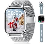 Popglory Montre Connectée Femme Homme Avec Appel Bluetooth, 1,85'' Sport Smartwatch Moniteur De Fréquence Cardiaque/Tension Artérielle/Spo2/Podomètre/Sommeil, Montre Intelligente Pour Android Ios