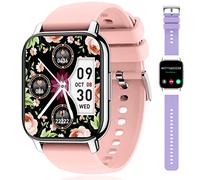 Popglory Montre Connectée Femme Homme avec Appel Bluetooth, 1,85'' Sport Smartwatch Moniteur de Fréquence Cardiaque/Tension Artérielle/SpO2/Podomètre/Sommeil, Montre Intelligente pour Android iOS